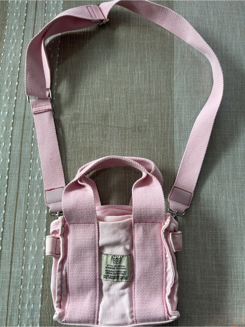Urban Outfitters Pink Canvas Mini Shoulder Bag